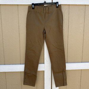 Soft Surroundings Tan Pull On Metro Legging Pants 27431 Size Small Stretch Snap